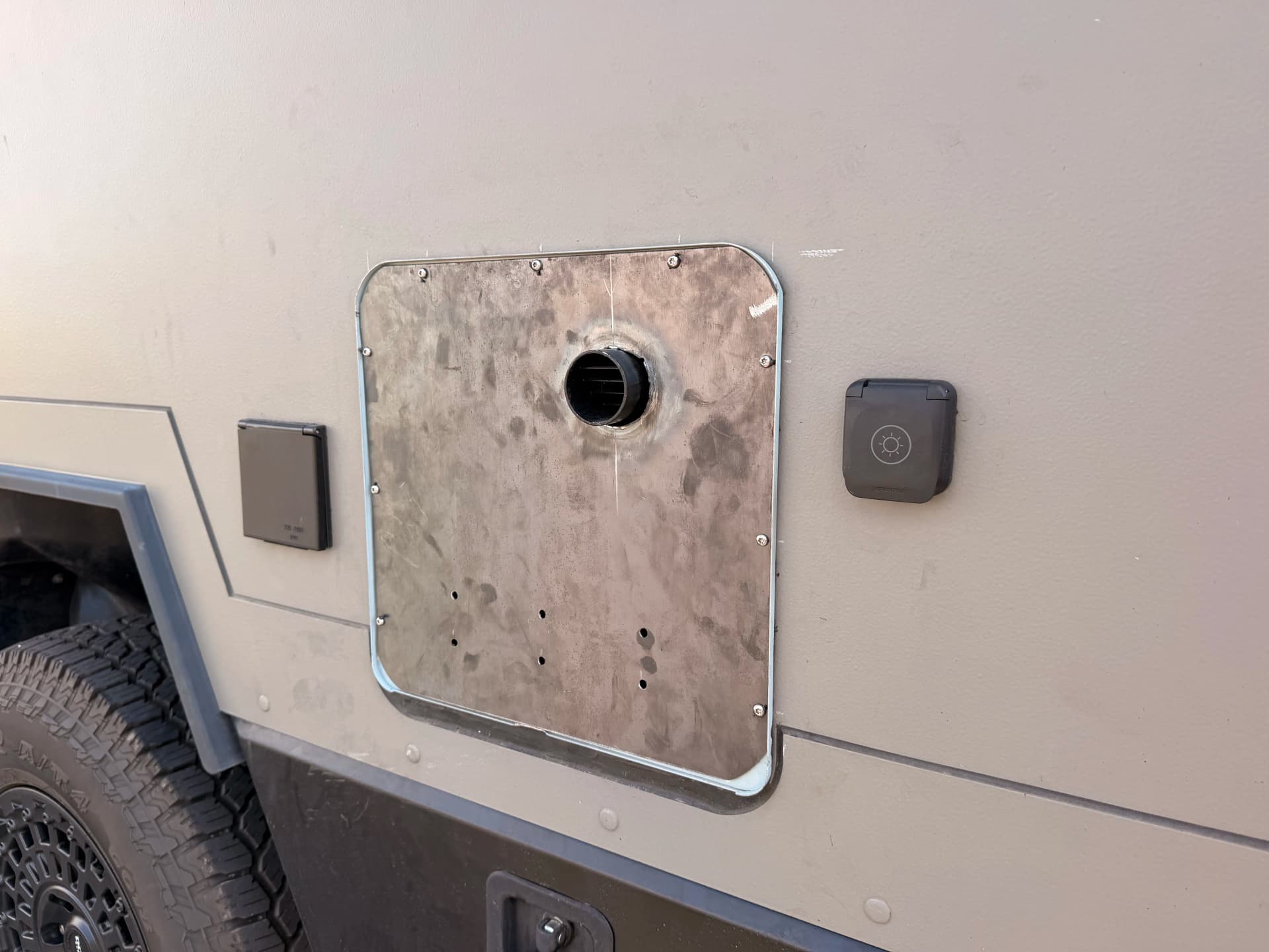 Custom Electrical Box Door Fabricated for a Camper Same Day