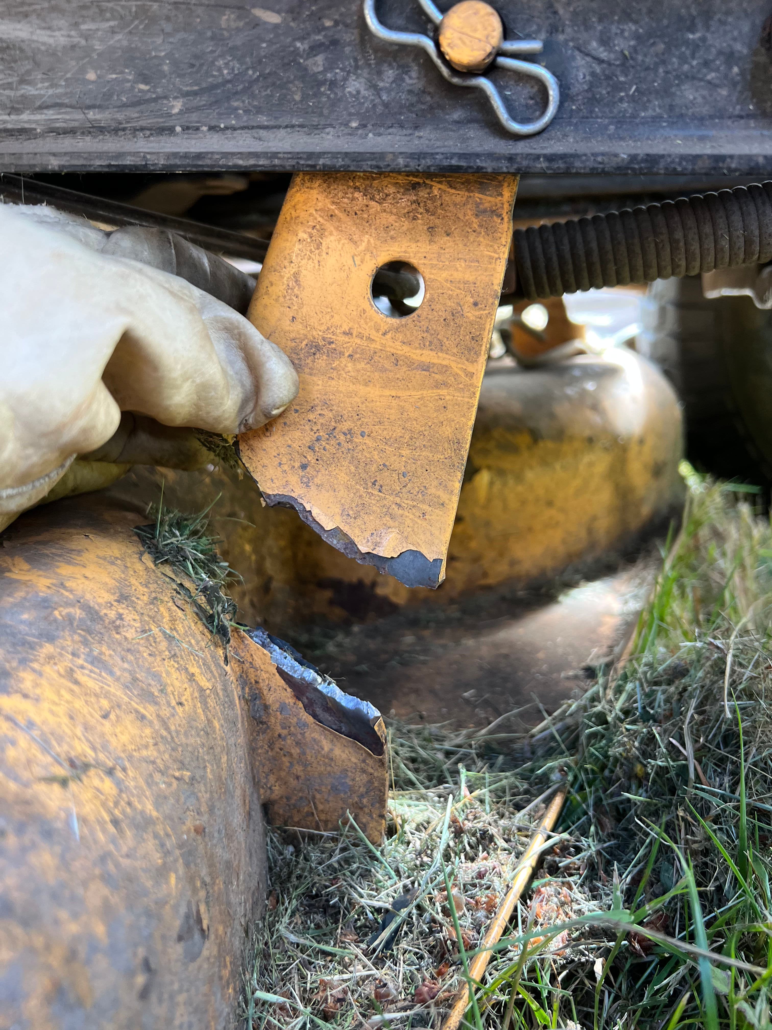 Project Mobile Welding Repair on a Broken Mower Guard Bracket image