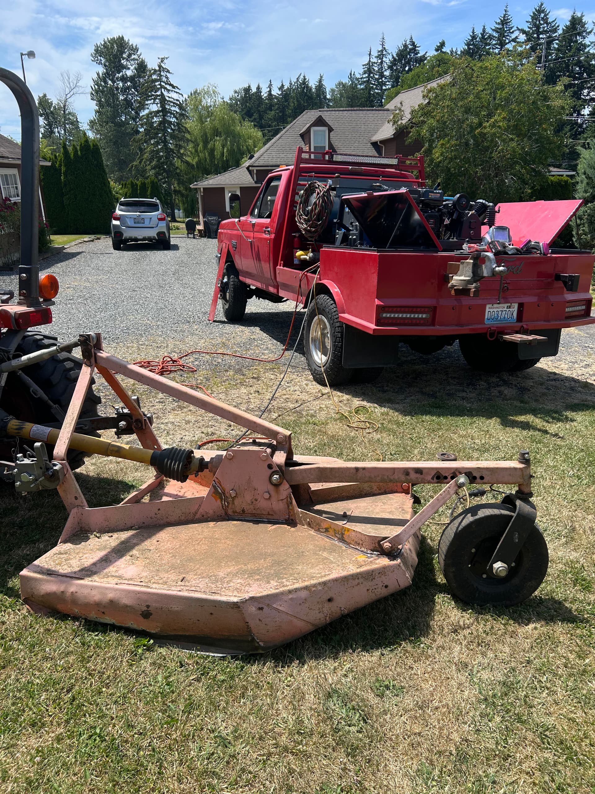 Gallery photos for Mobile Welding Repair on a Cracked Brush Hog: Image #1