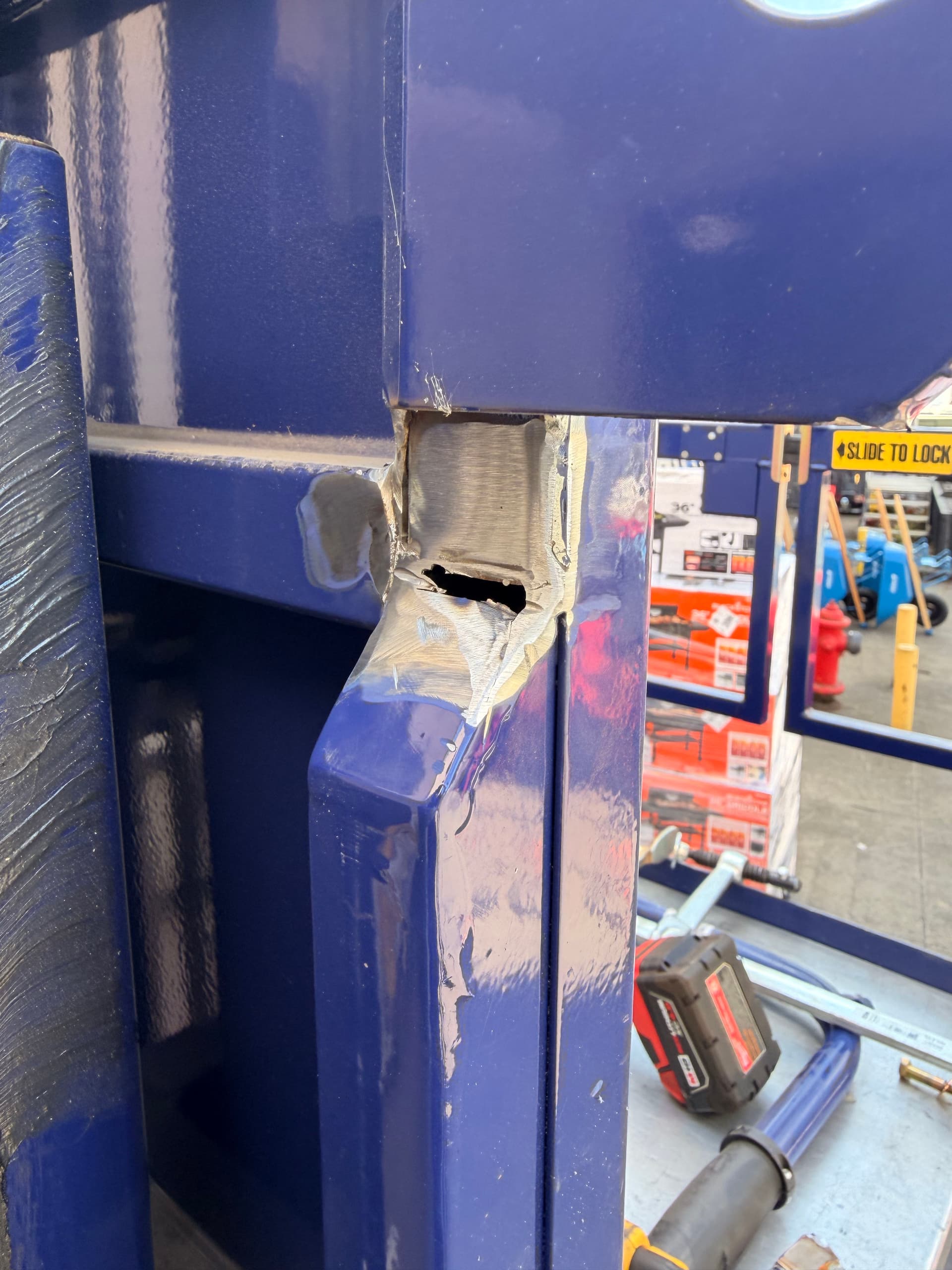 Gallery photos for Same-Day Welding Repair on a Lift Safety Door Bracket: Image #5