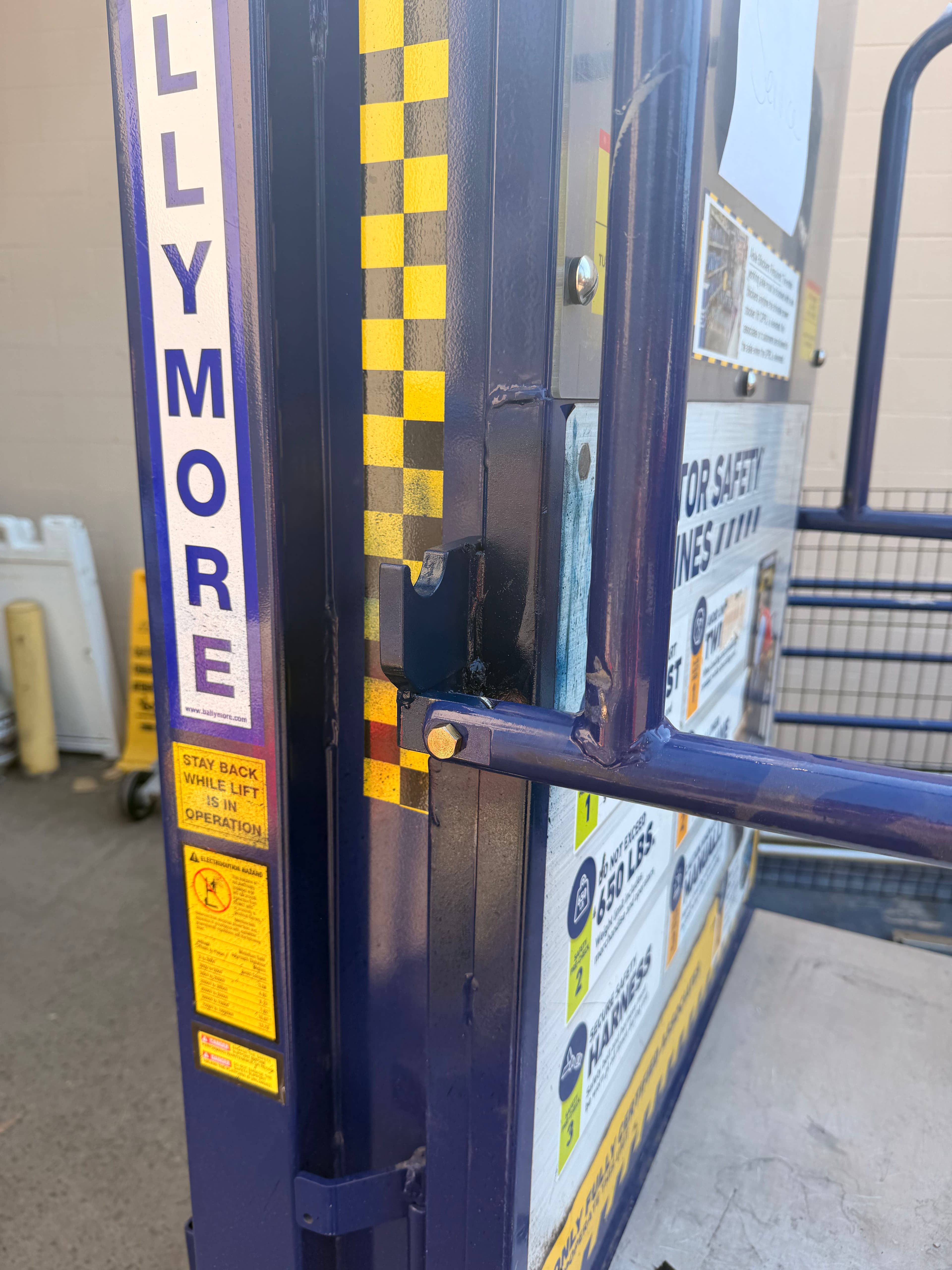 Project Same-Day Welding Repair on a Lift Safety Door Bracket image