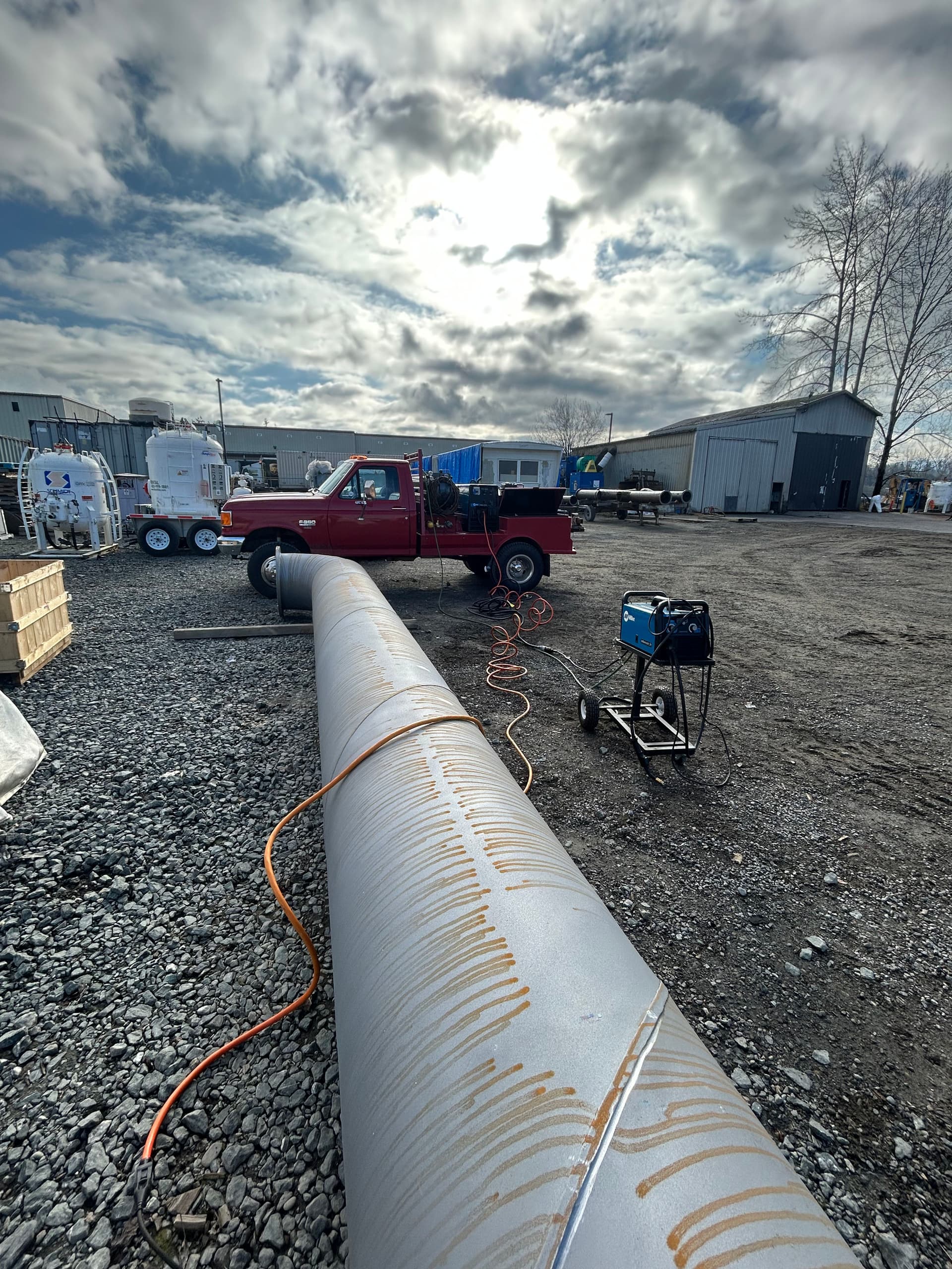 Mobile Weld Repair on a Large Spiral Pipe With Same-Day Shipping image